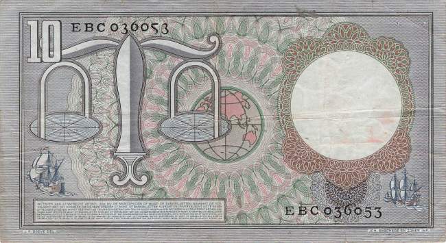 10 Gulden p85 23.3.1953